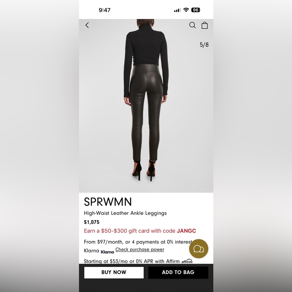 Black High-Waisted Leggings SPRWMN